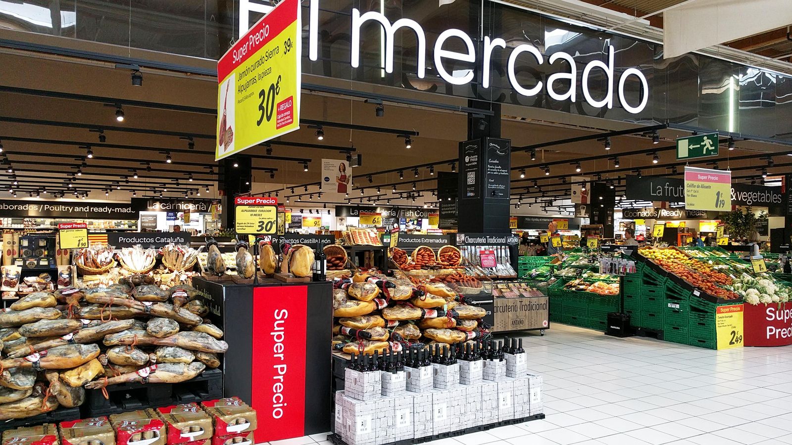 Imatge d'arxiu d'un supermercat