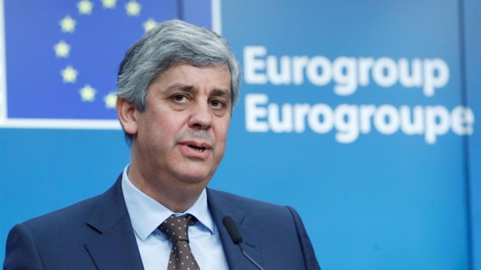 El president de l'Eurogrup, Mário Centeno
