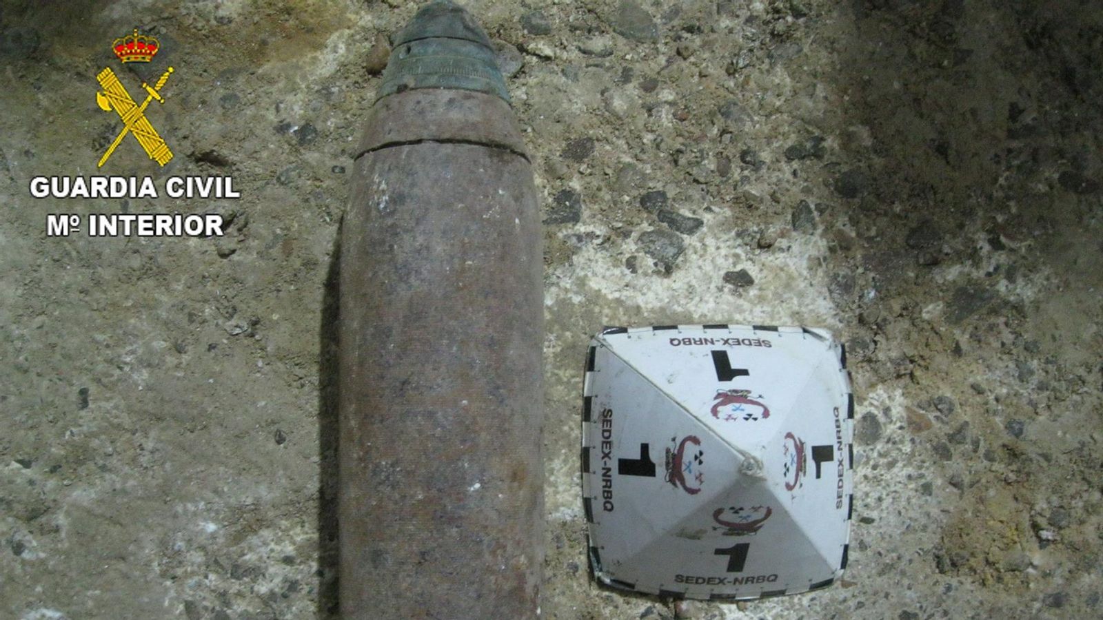 L'obús de la Guerra Civil desactivat pel TEDAX