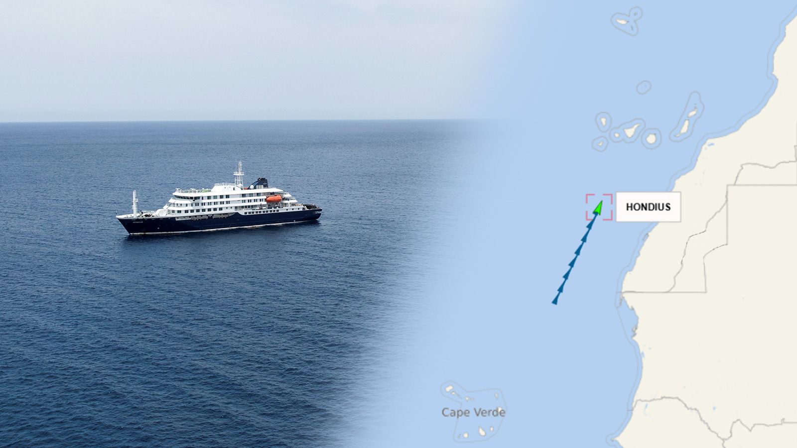 L'Hondius en ruta cap a Tenerife