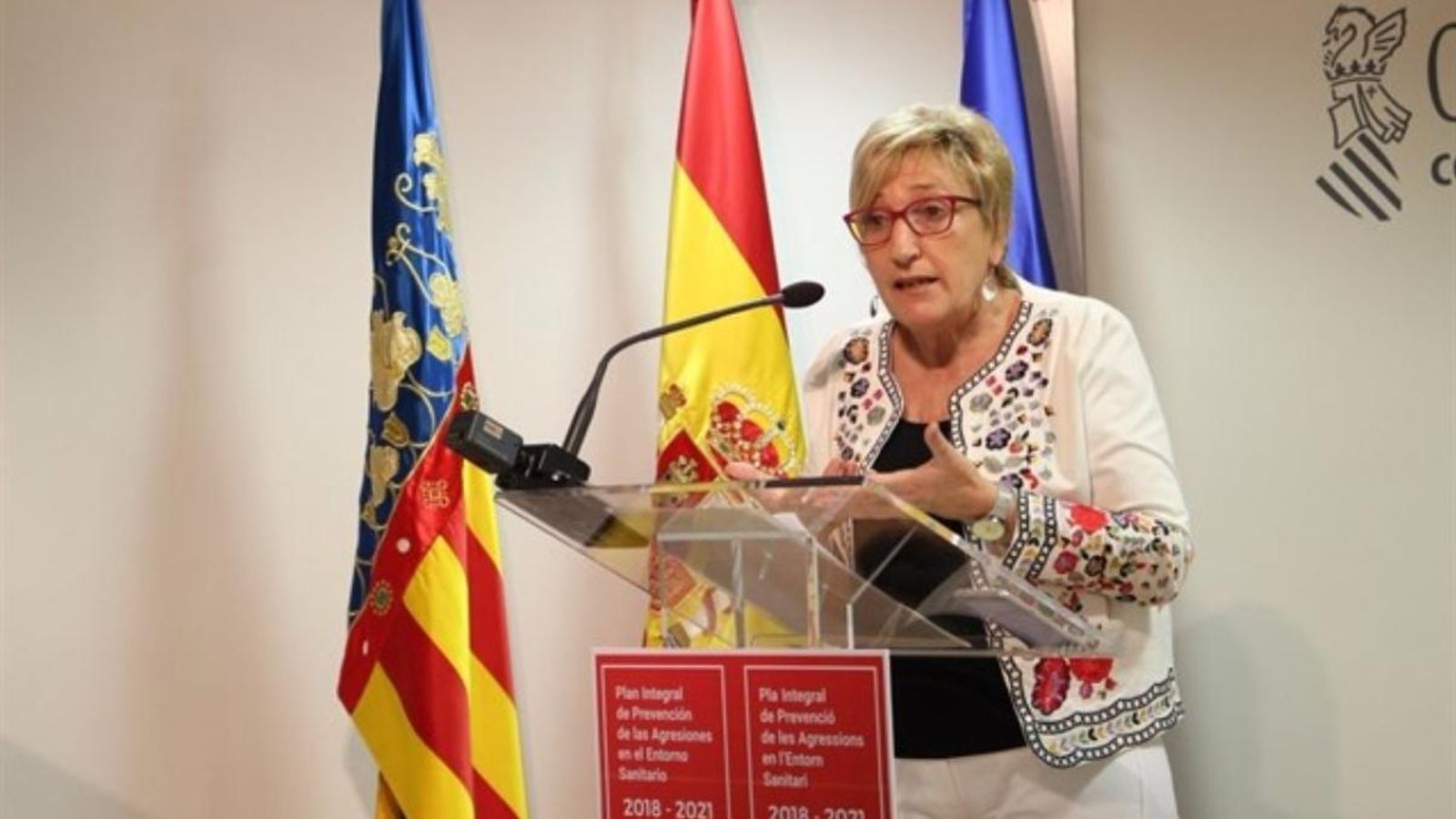 La consellera de Sanitat Ana Barceló durant una compareixença recent.