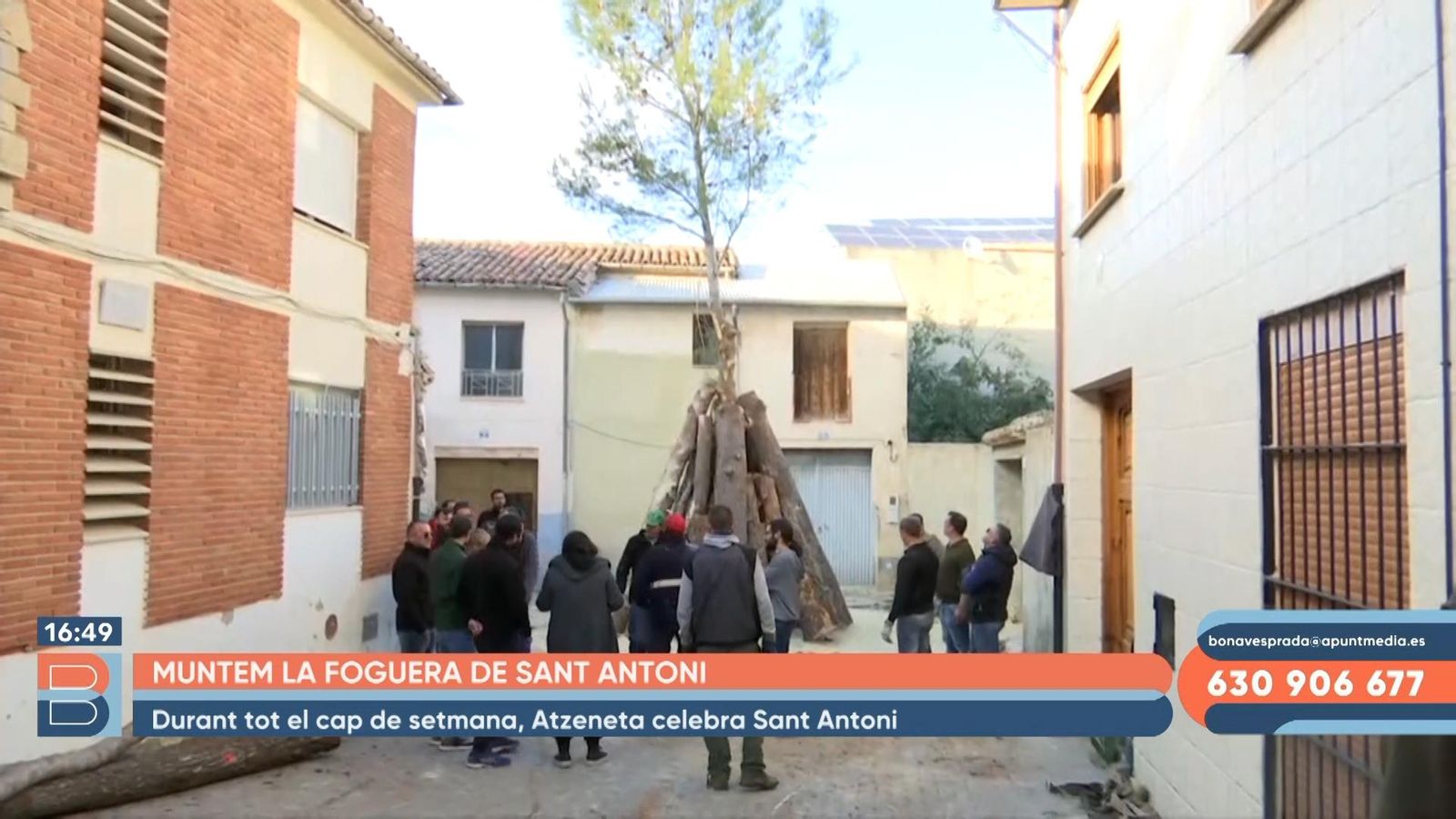 27.01.2023 | Muntem la foguera de Sant Antoni a Atzeneta
