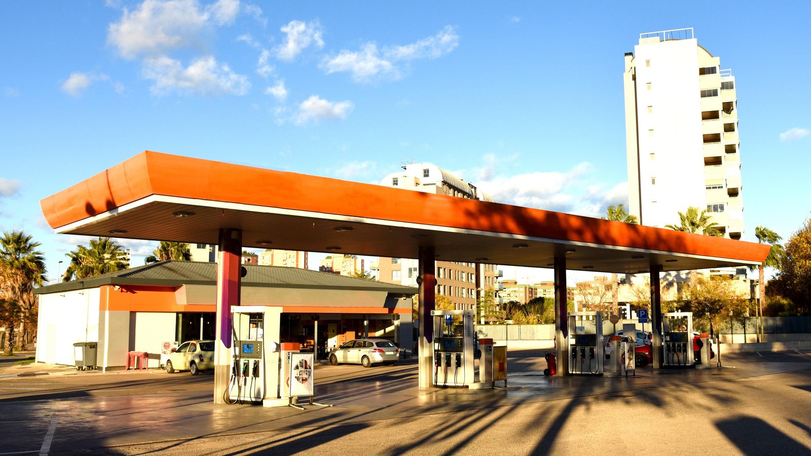 Una estació de servei (arxiu)