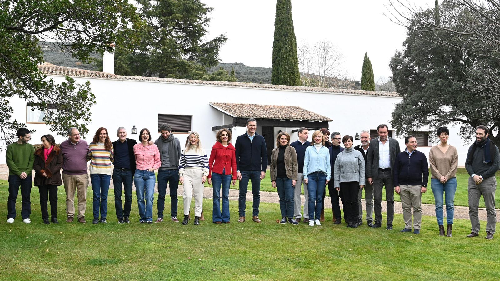 Els ministres del govern espanyol es reuneixen en la finca Quintos de Mora, a Los Yébenes (Toledo)