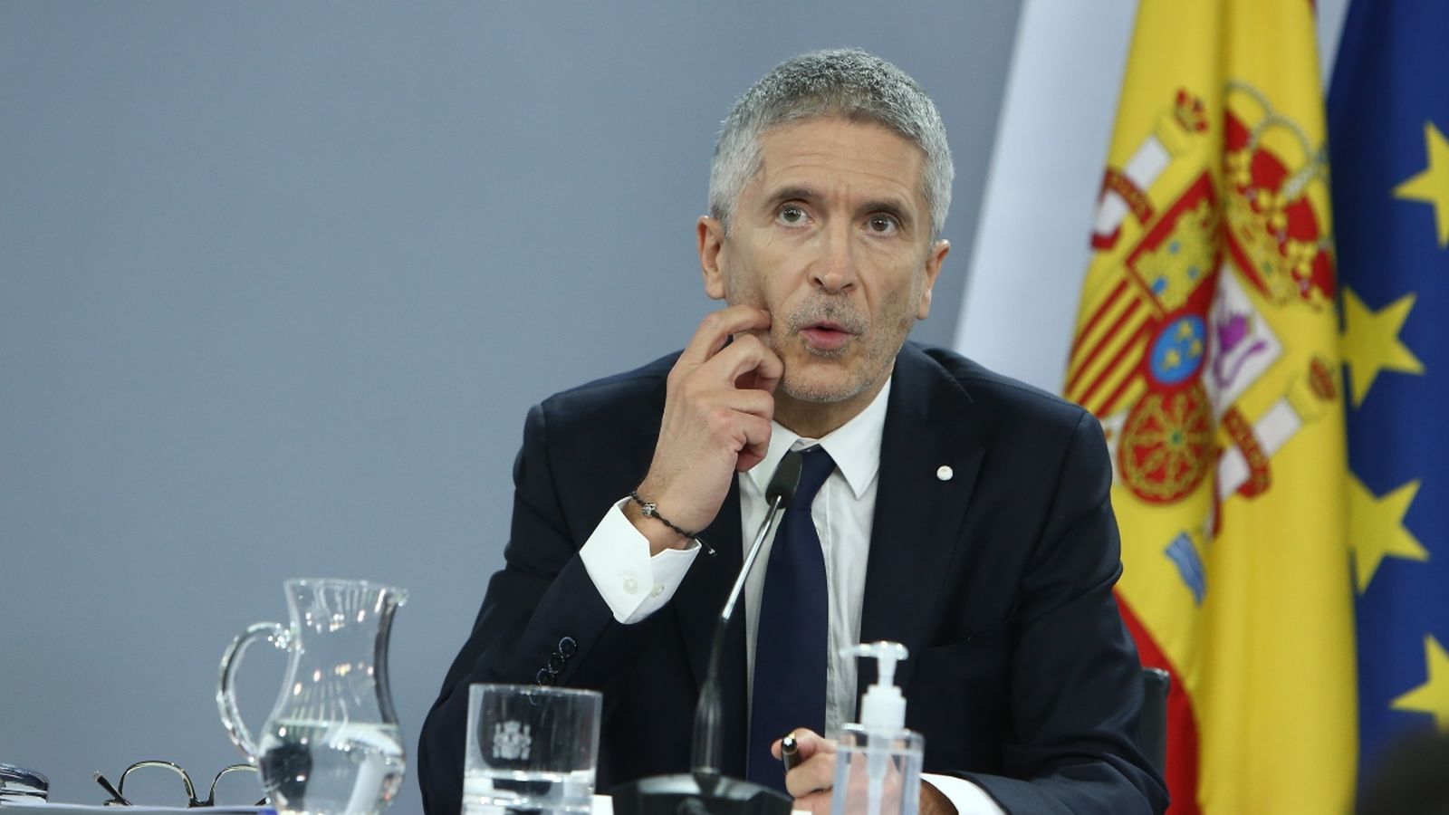 El responsable d'Interior, en una compareixença, del passat mes de gener