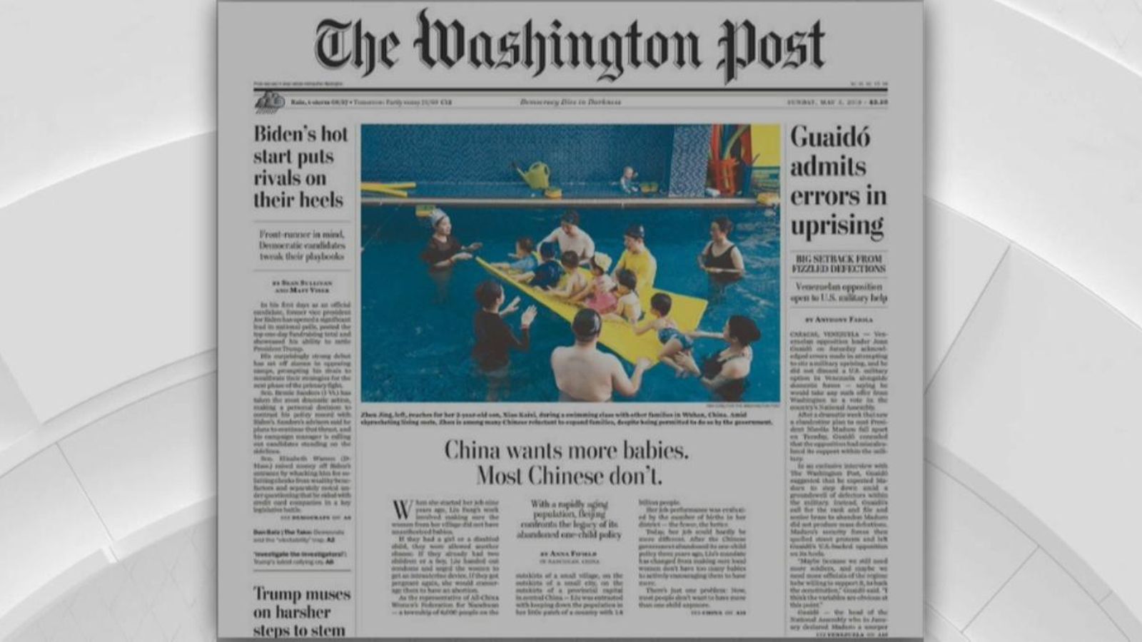 Entrevista del diari 'The Washington Post' a Juan Guaidó