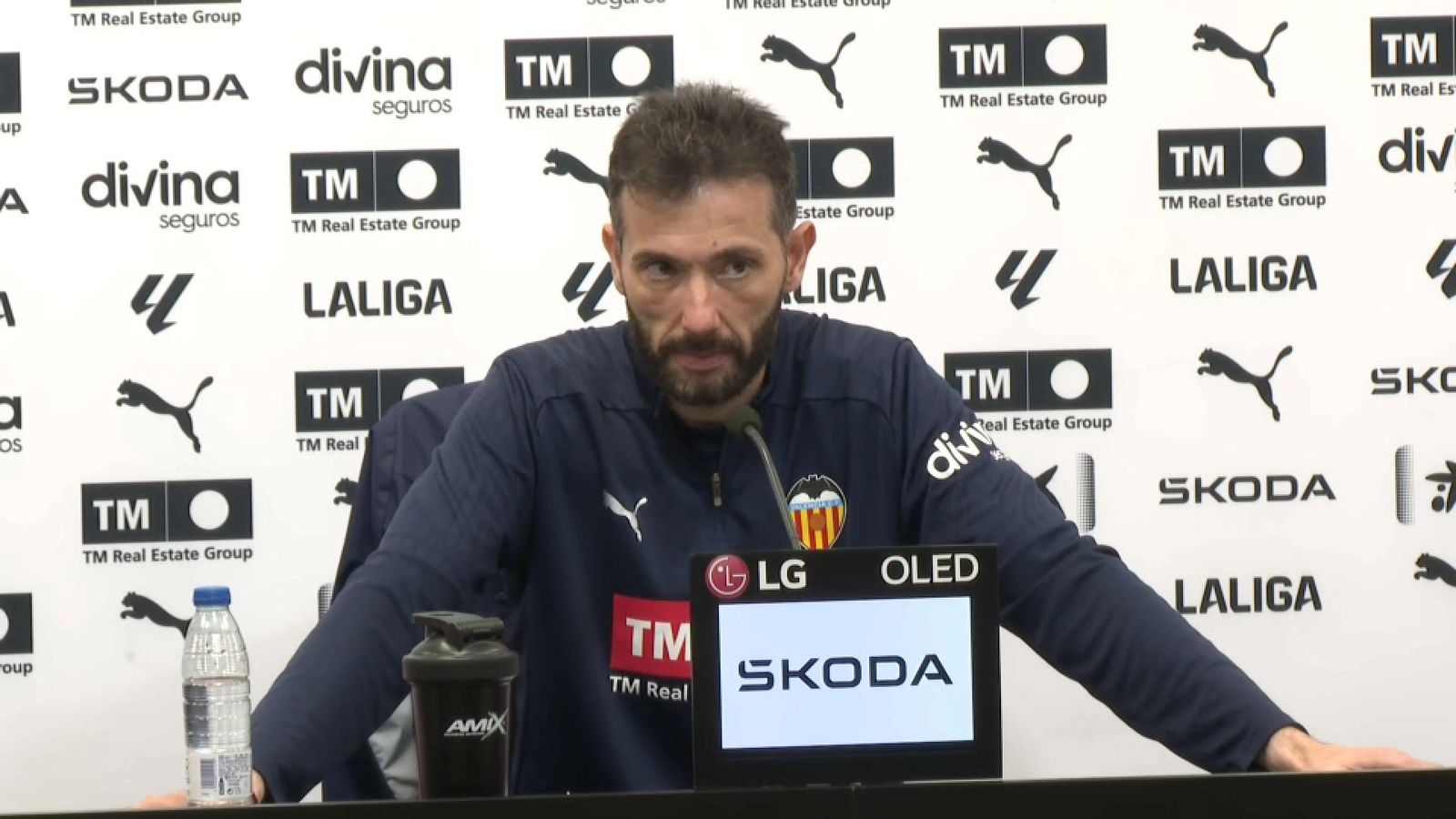 El tècnic del València, Carlos Corberán