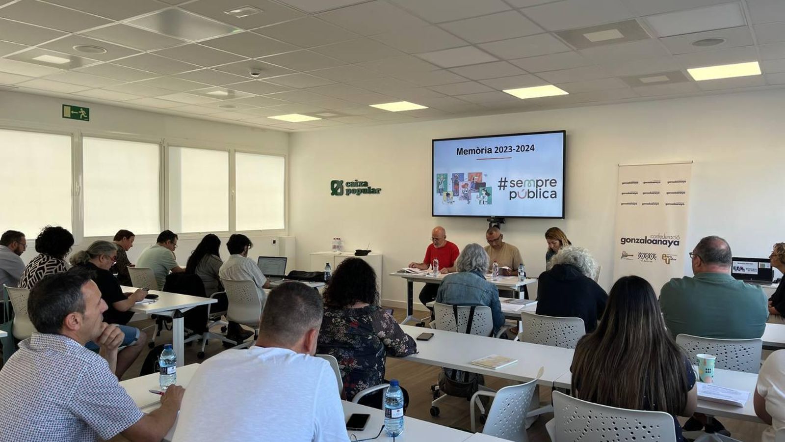 Un moment de l'assemblea, el passat dissabte