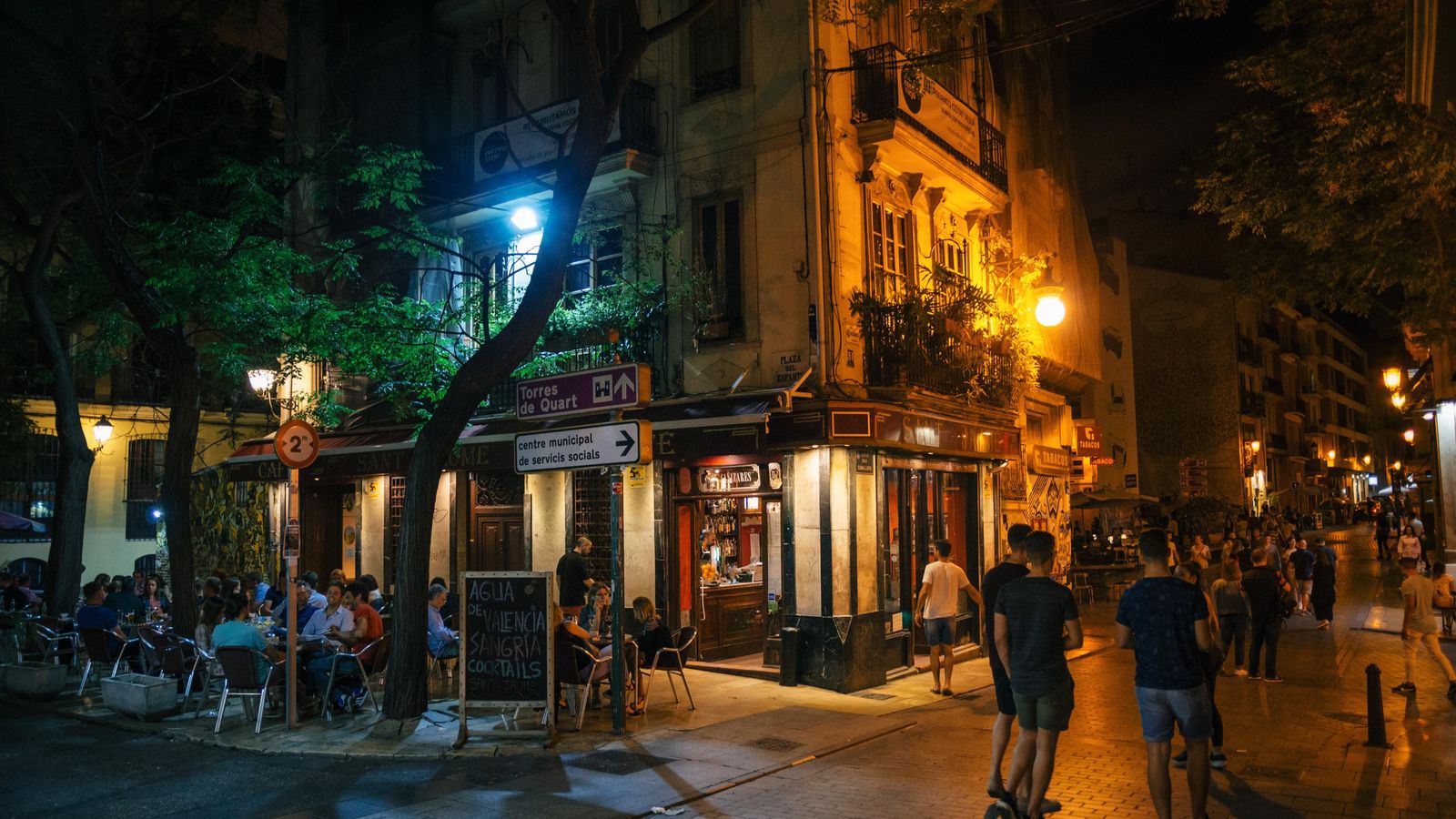 Imatge d'arxiu de l'ambient nocturn al barri del Carme, a València