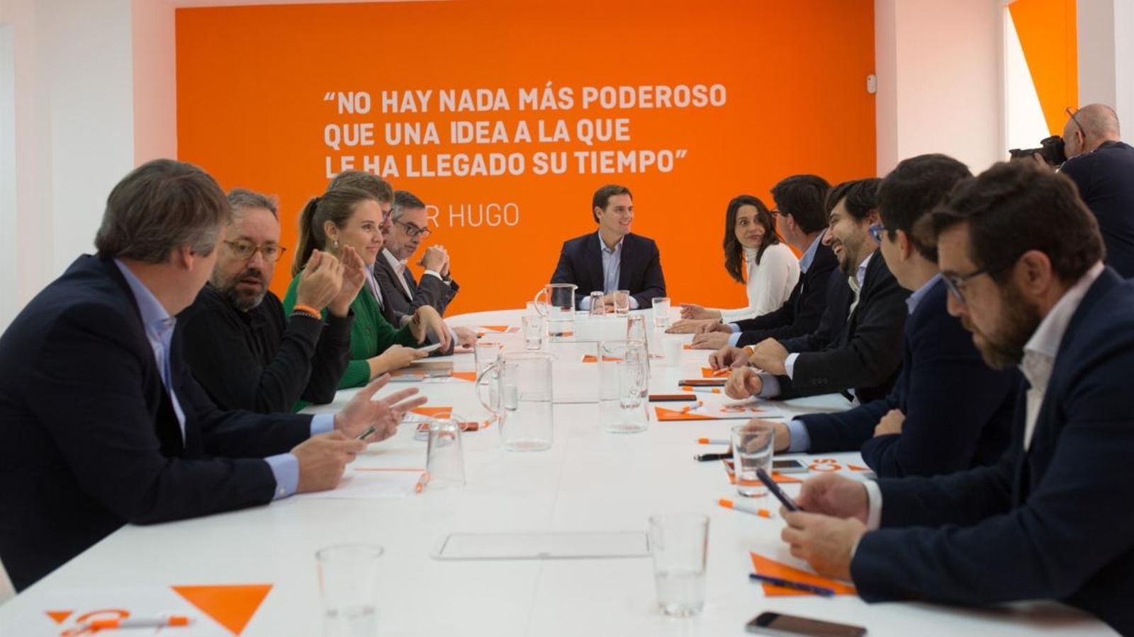 Roda de premsa del grup de Ciutadans a Sevilla