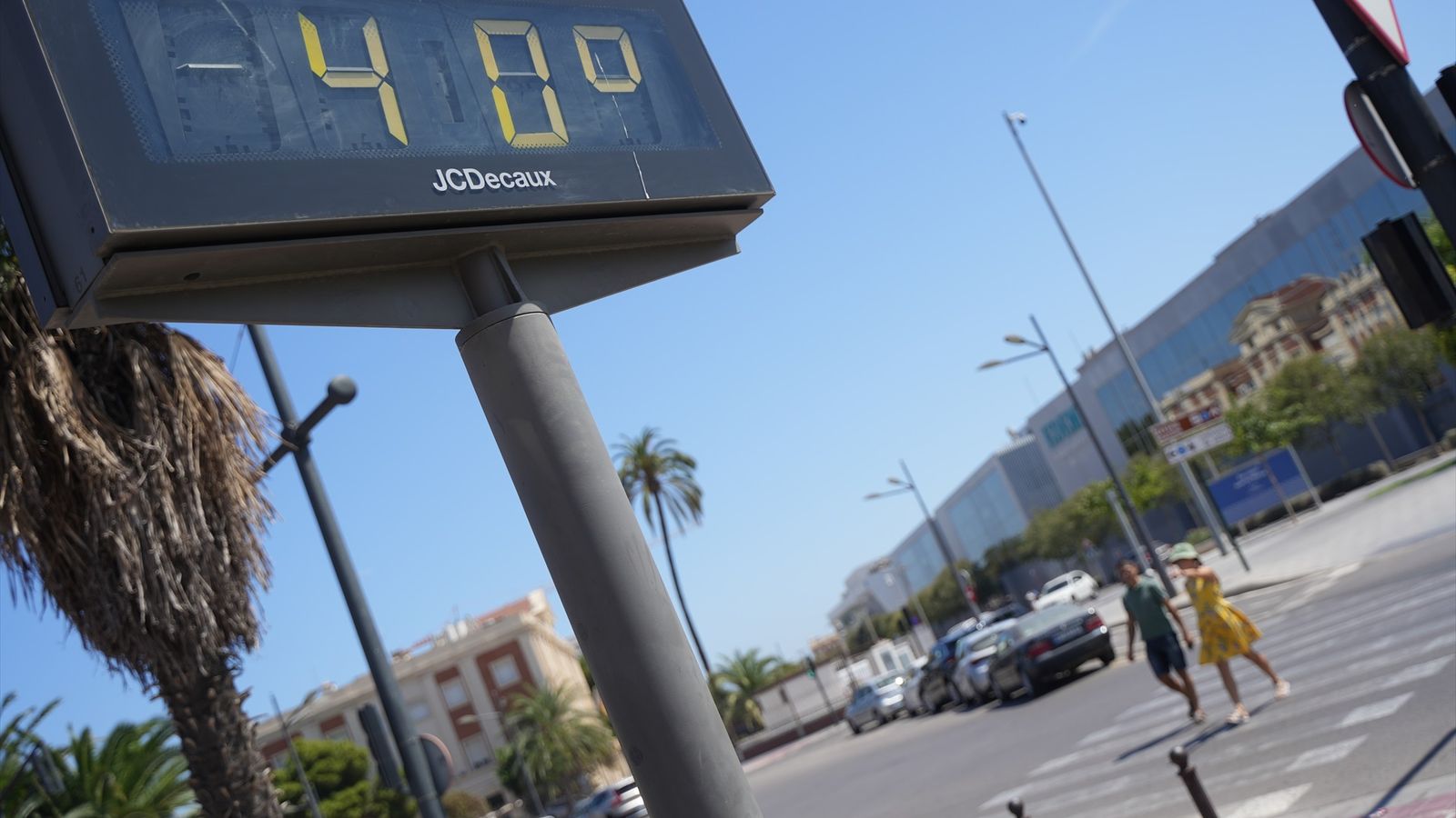 Un termòmetre indica la temperatura de 40 graus a València