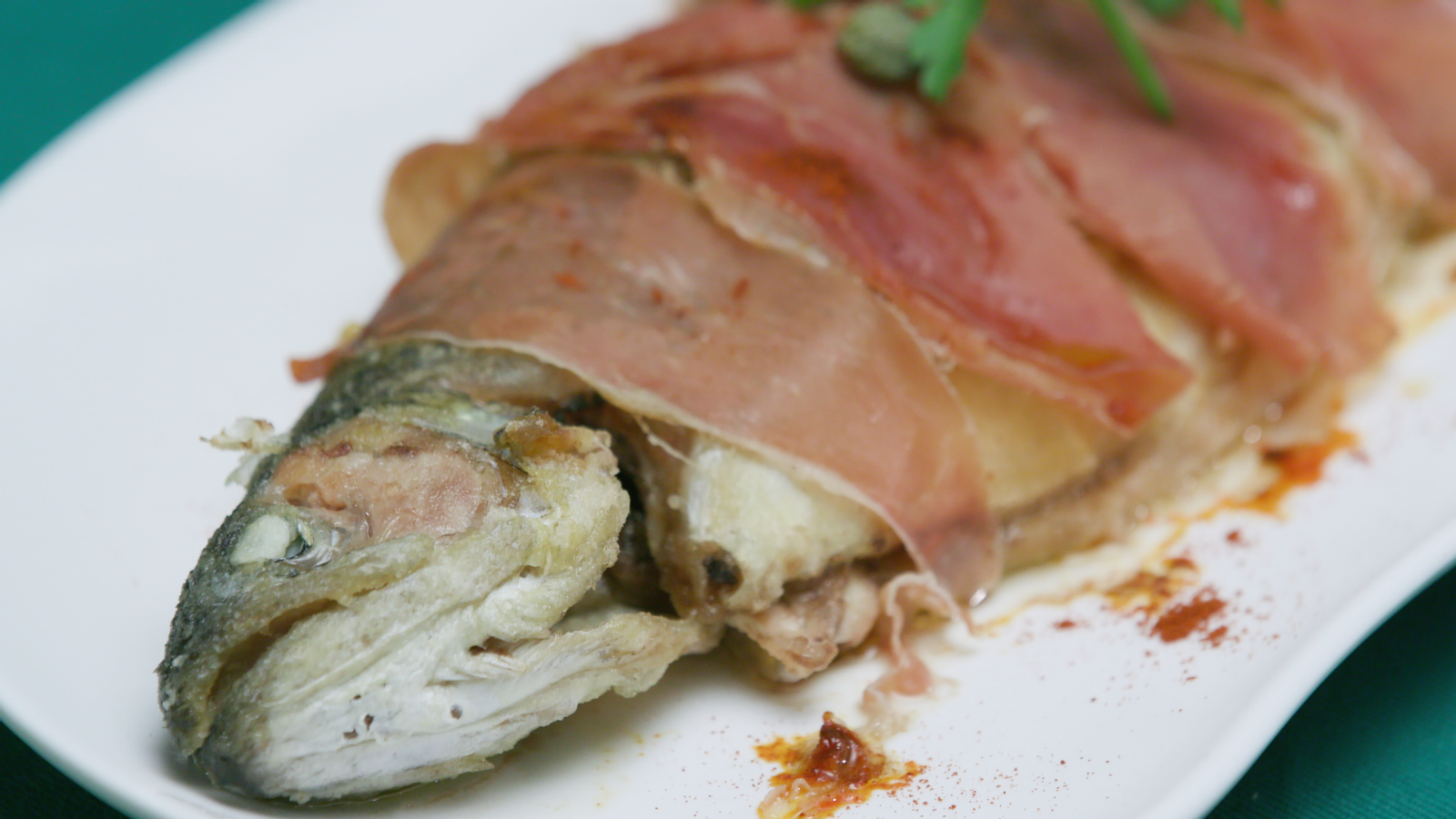 Truita de riu amb "fredura" de Toràs