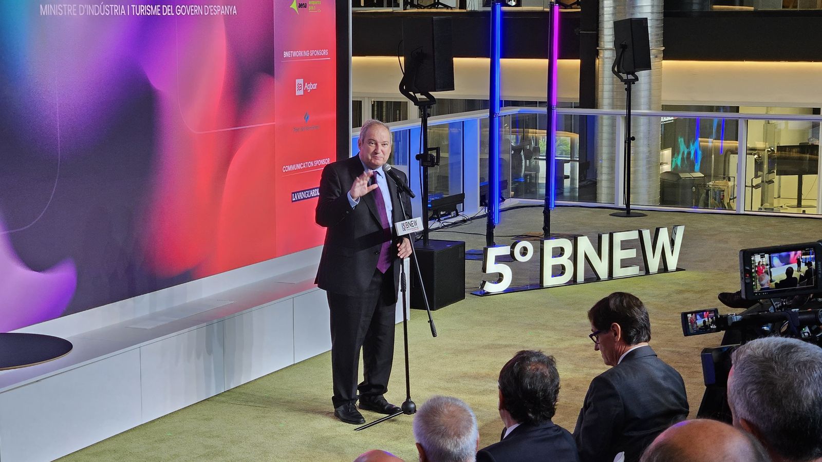 El ministre d'Indústria, Jordi Hereu, este dilluns a Barcelona