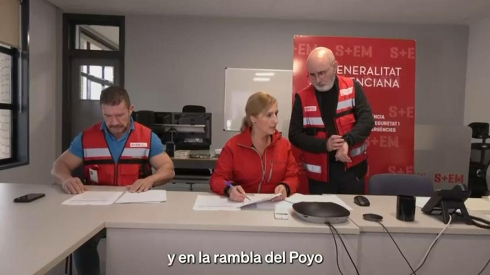 Emilio Argüeso, Salomé Pradas i Jorge Suárez, en un nou vídeo del Cecopi