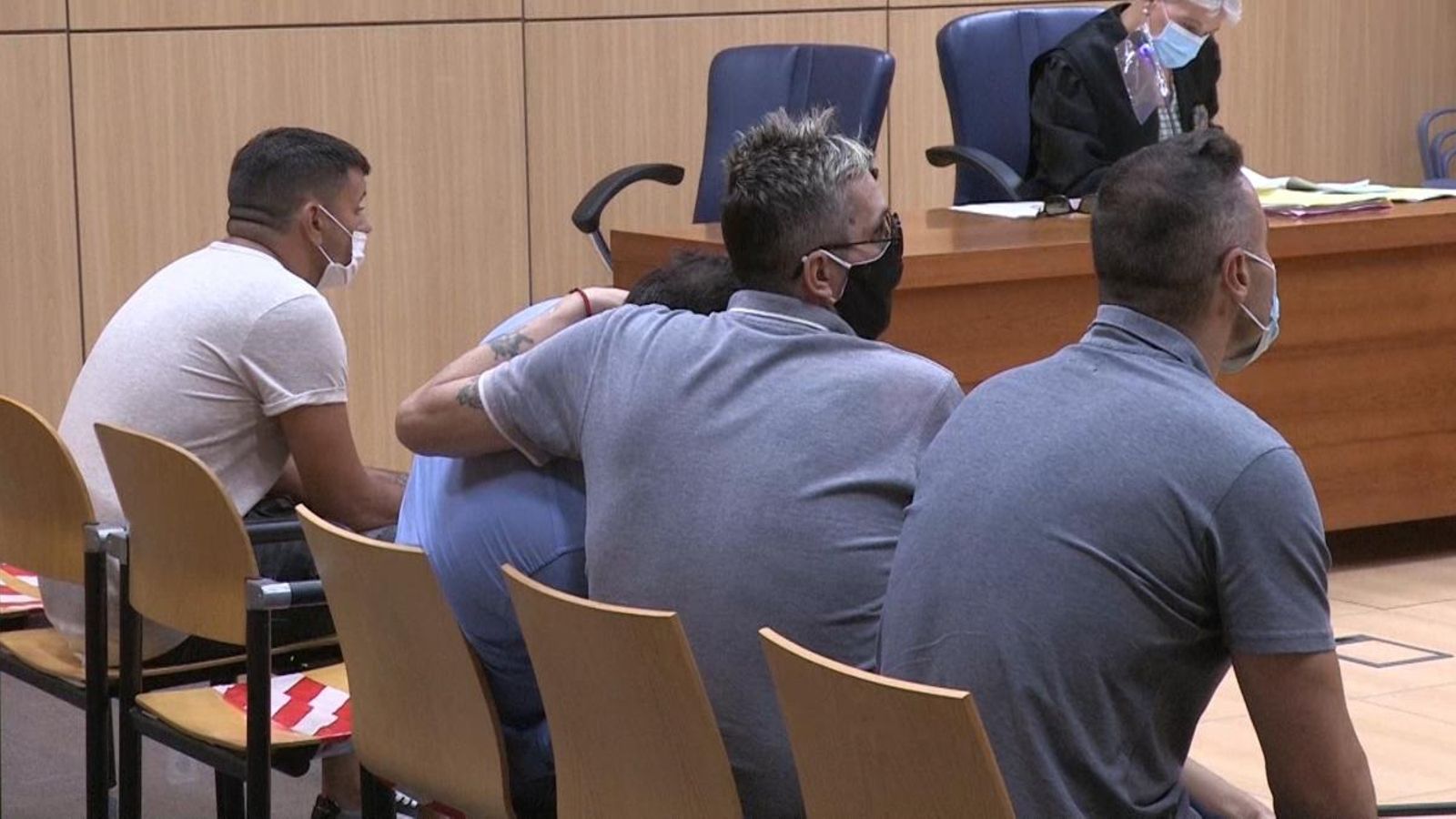 Els germans Anglés en una sessió del judici