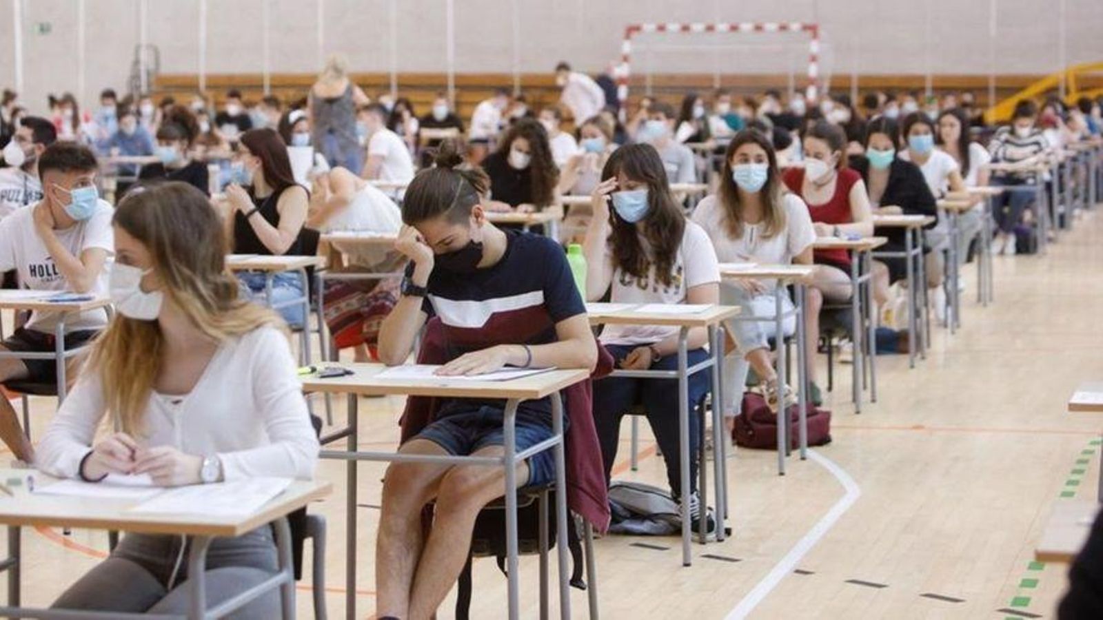 Imatge d'arxiu de les proves de selectivitat de 2021 a Alacant