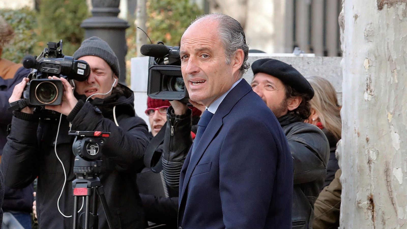 Francisco Camps a les portes de l'Audiència Nacional, en una imatge d'arxiu