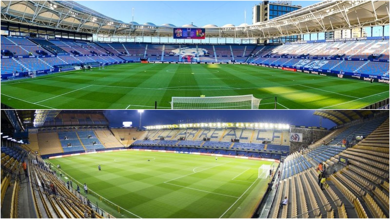 Als estadis Ciutat de València i de la Ceràmica s'instal·laran punts de vacunació