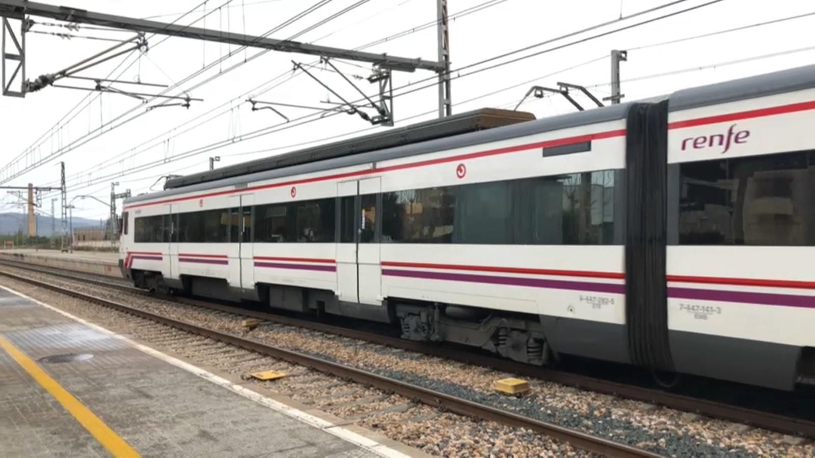 Un tren de rodalies, en arxiu