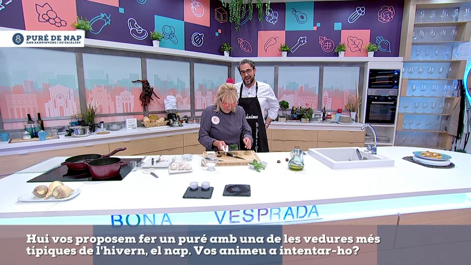 02.11.2021 | Cuinem puré de nap amb xampinyons i ou escalfat