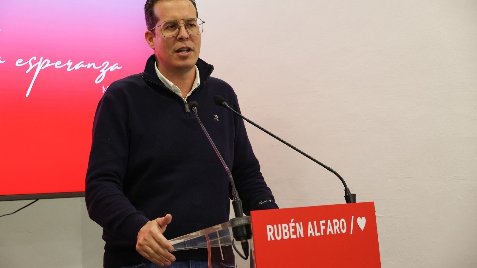 El secretari general del PSPV-PSOE de la província d'Alacant, Rubén Alfaro