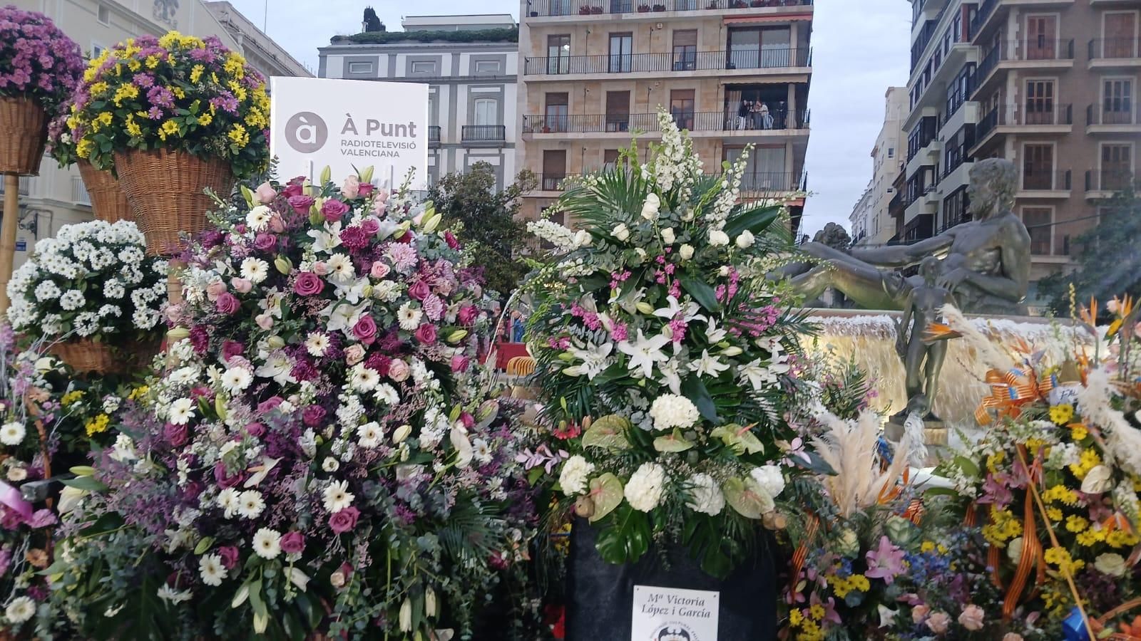 Així és la cistella de flors d'À Punt per a la Mare de Déu