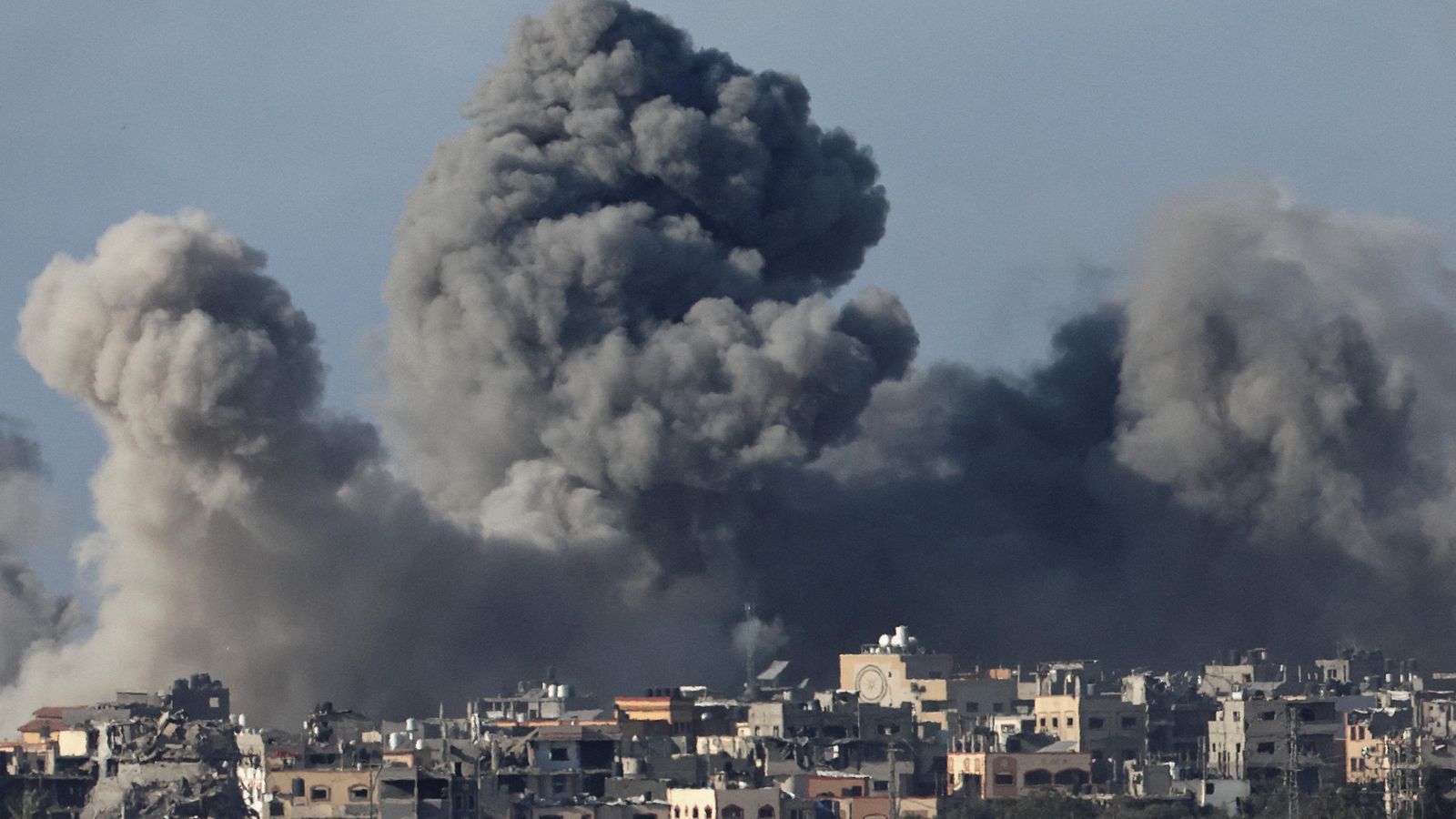 Bombardejos israelians sobre la Franja de Gaza