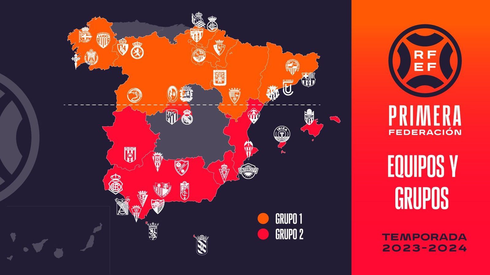 Així queden configurats els grups de la Primera RFEF la pròxima temporada