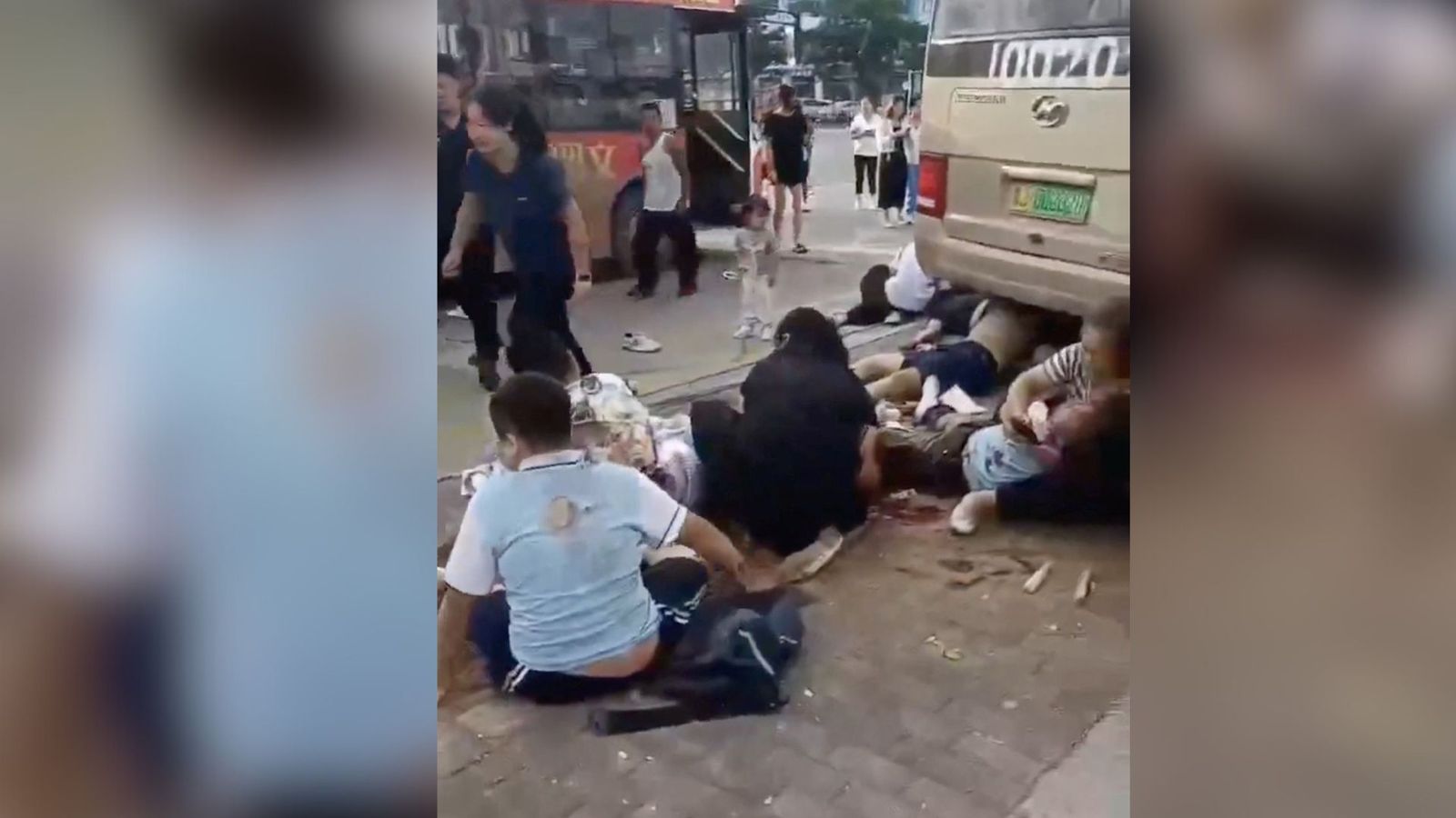 Imatges de l'accident captades per un dels testimonis amb el mòbil