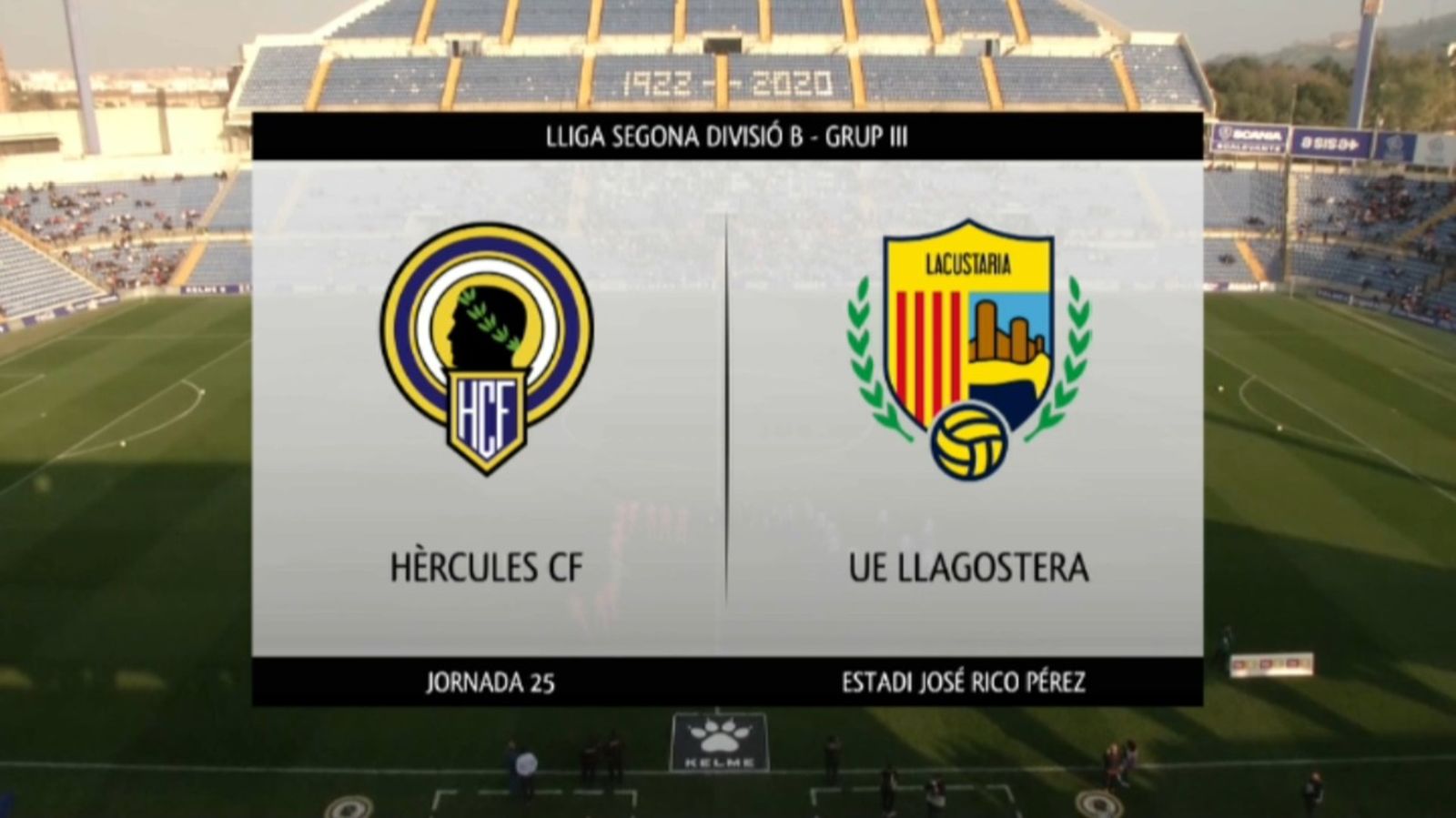 16.02.2020 Segona B: Hèrcules CF - UE Llagostera
