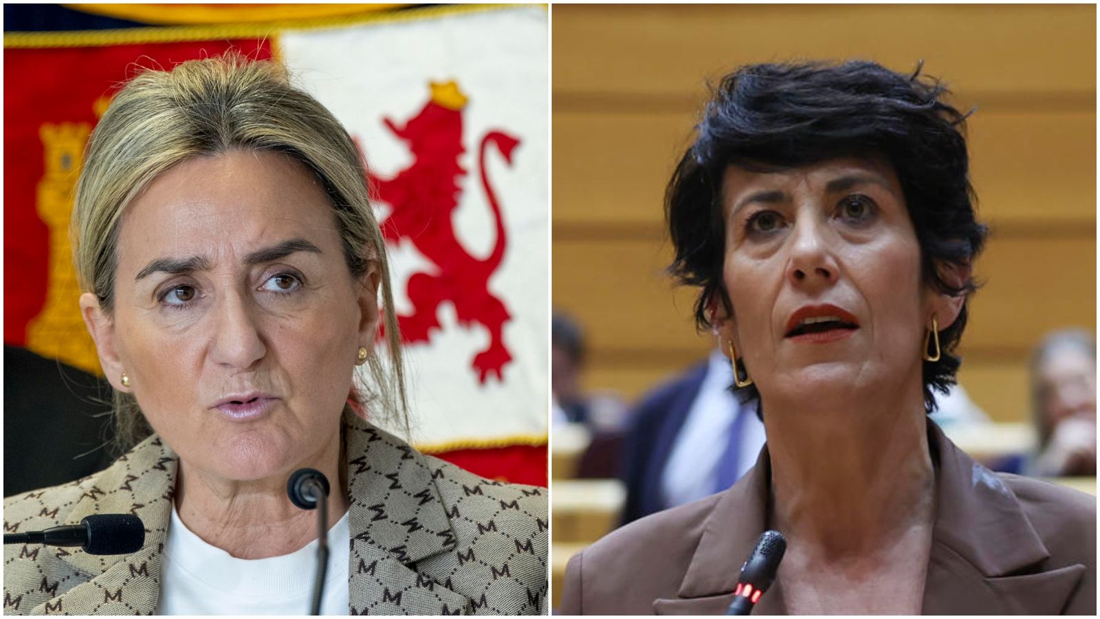 Milagros Tolón, a l'esquerra, i Elma Saiz, a la dreta