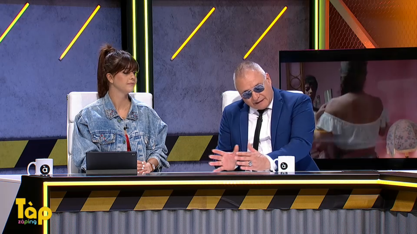 Chimo Bayo i l'actriu Àlex Monterde