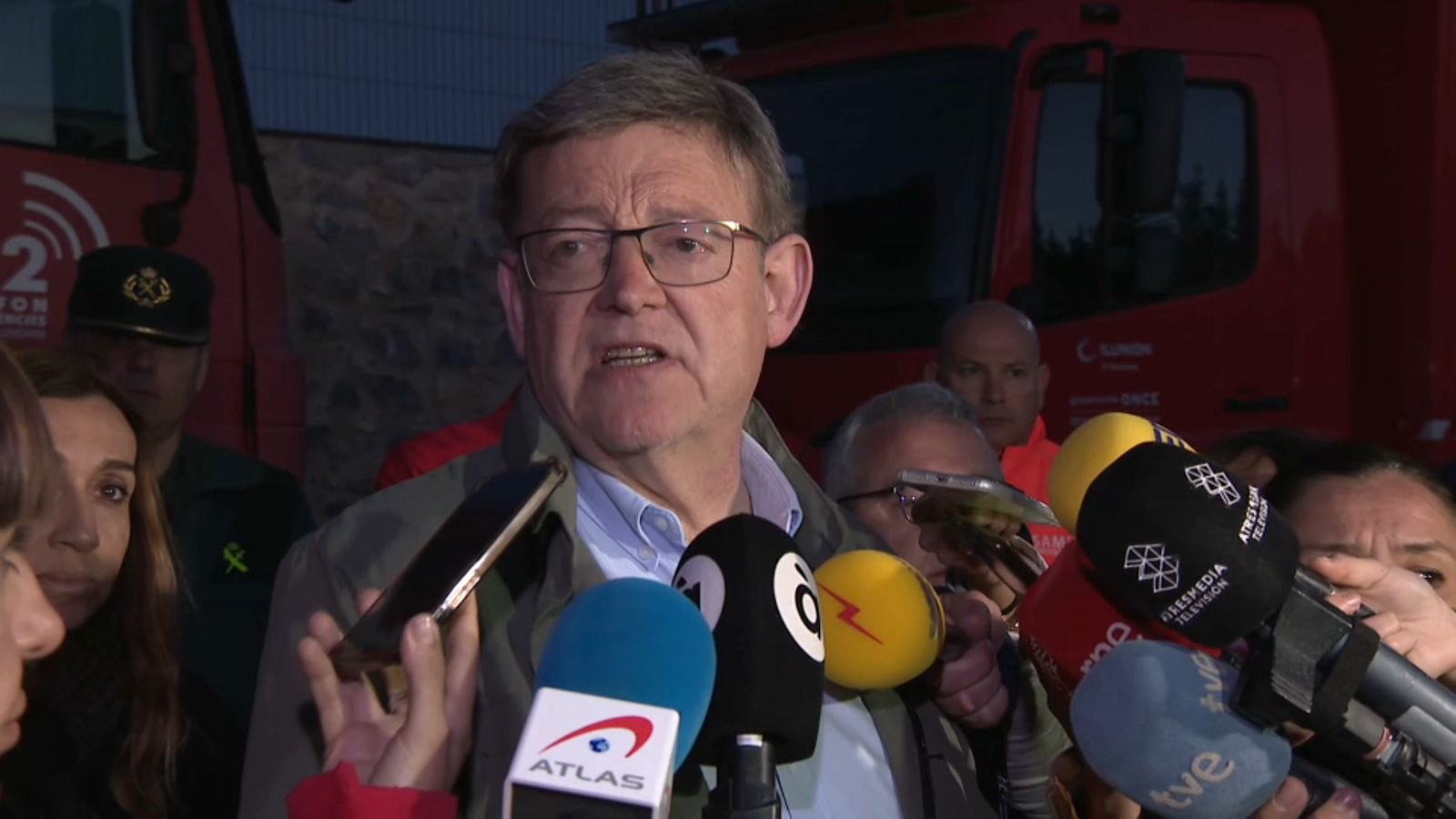 El president Ximo Puig, aquest diumenge a Barraques