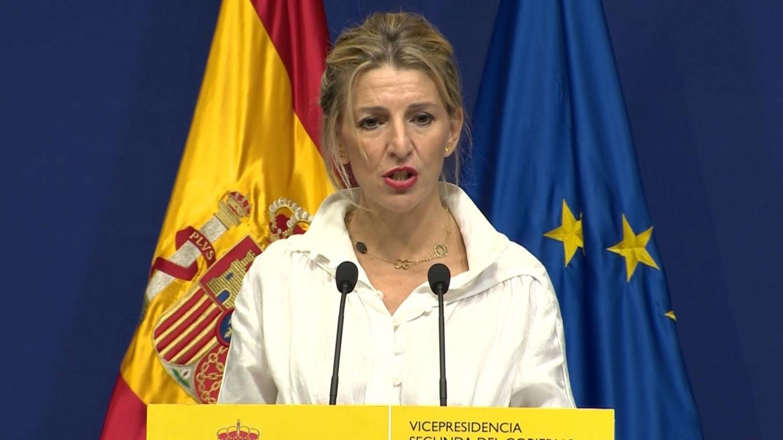 Yolanda Díaz anuncia la retirada de les medalles del Treball