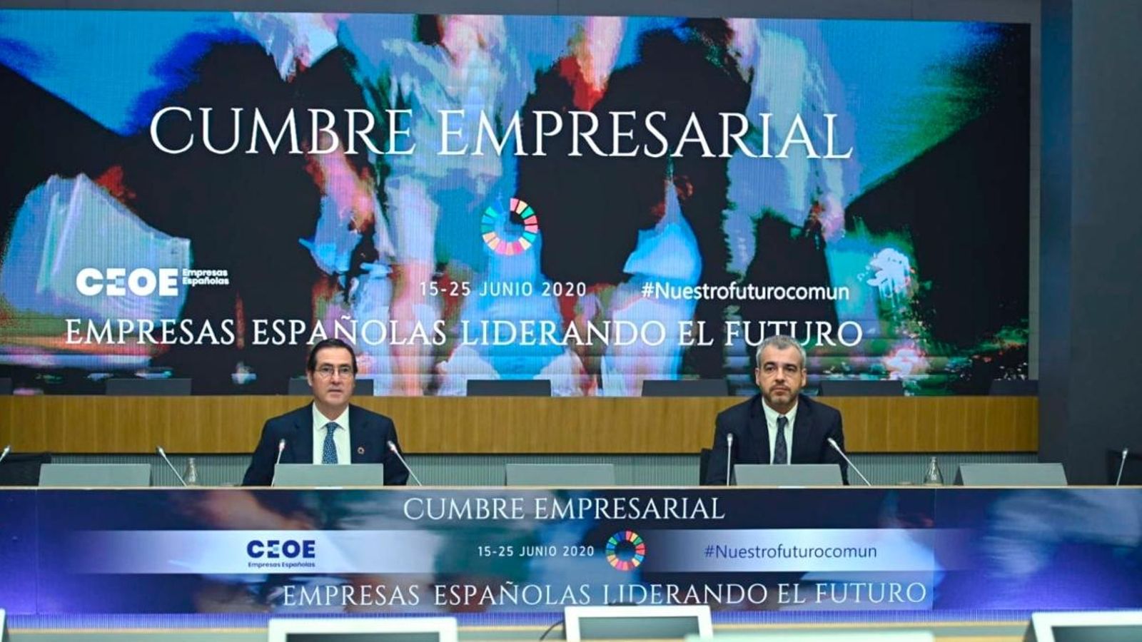 El president de la CEOE, esta setmana, durant la cimera de la patronal |CEOE
