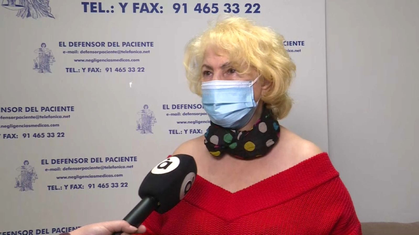 La presidenta nacional de l'Associació del Defensor del Pacient, Carmen Flores