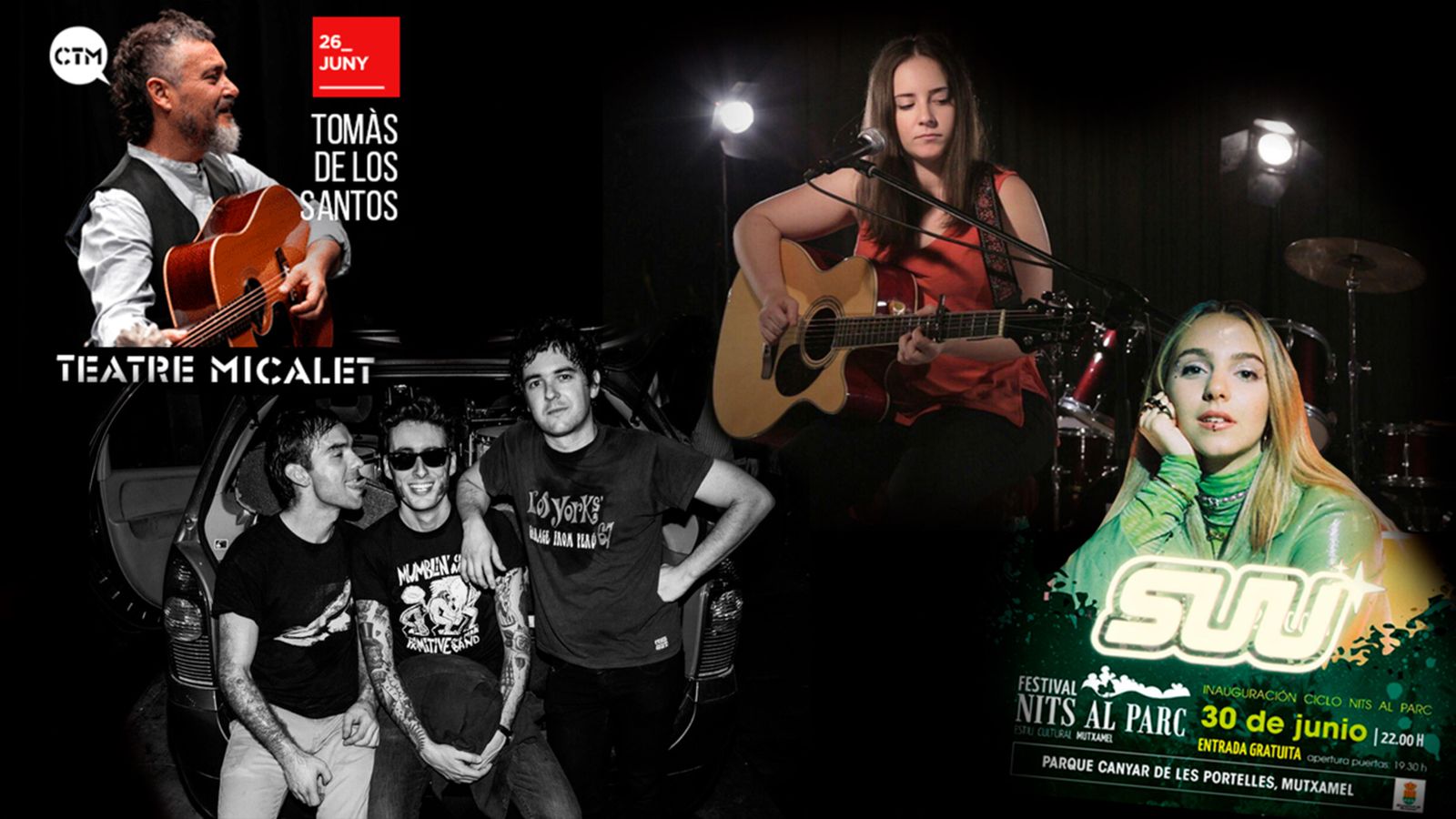 23.06.2022 | Agenda musical: Nits al Parc, Aullido Atómico, Jazz a la Serranía…