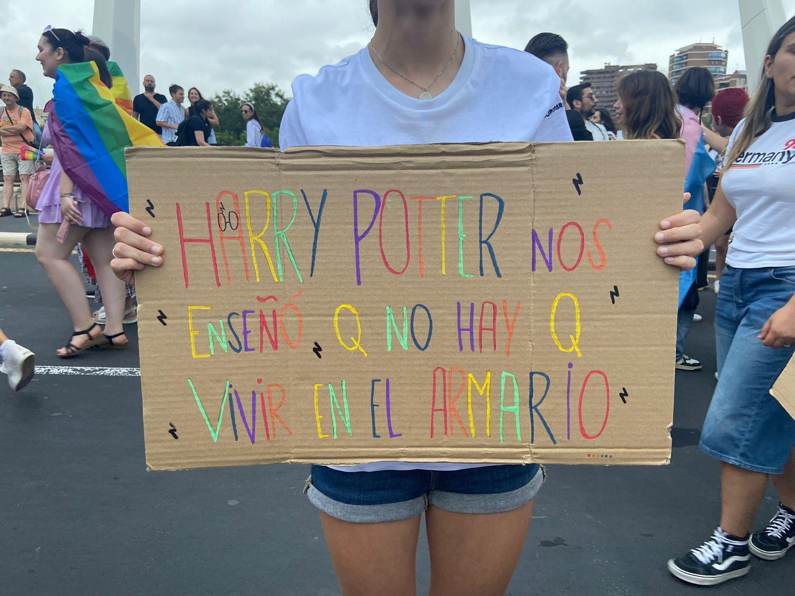 Un dels cartells de la manifestació