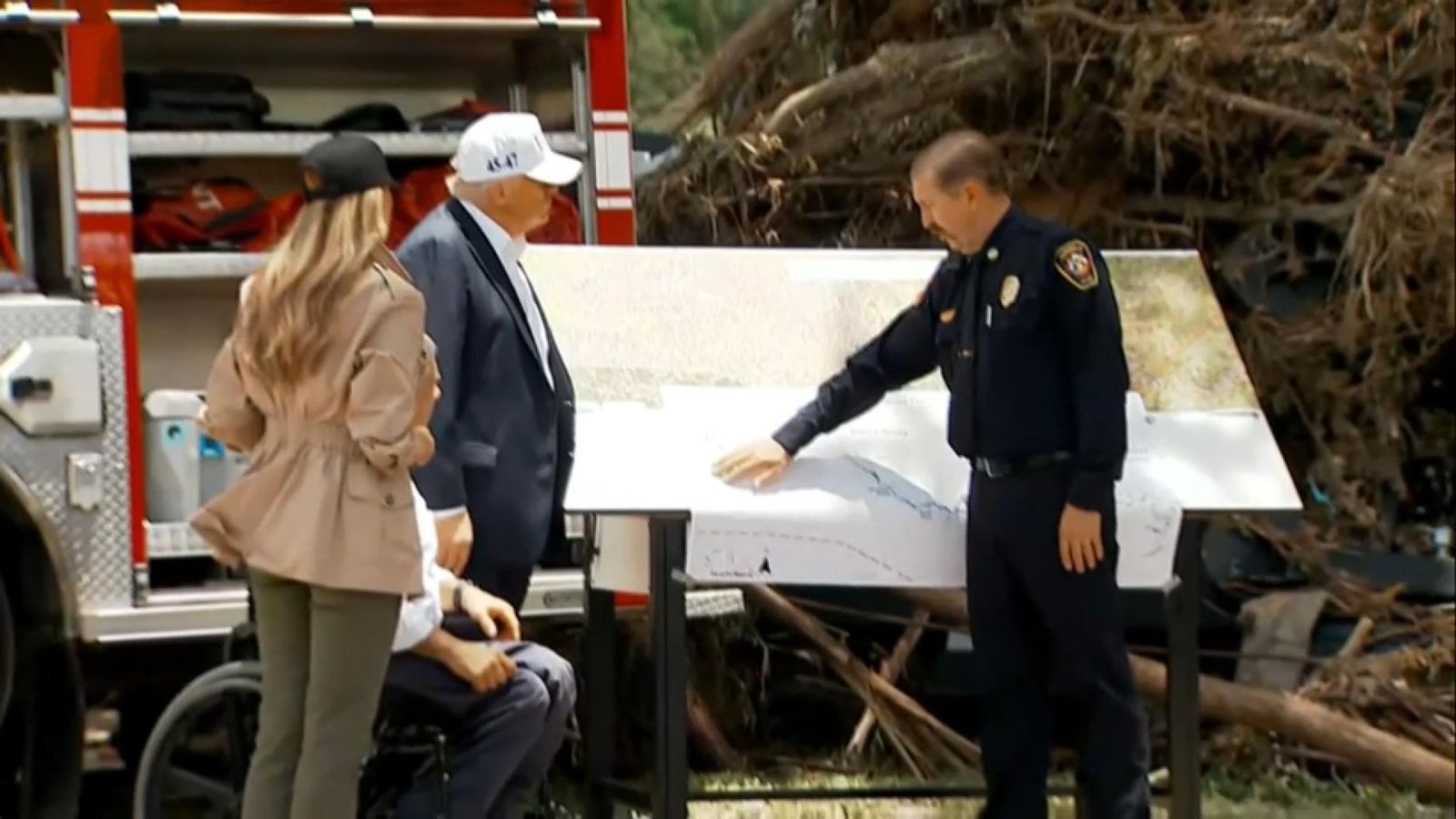 El president dels Estats Units, Donald Trump, visita la zona zero