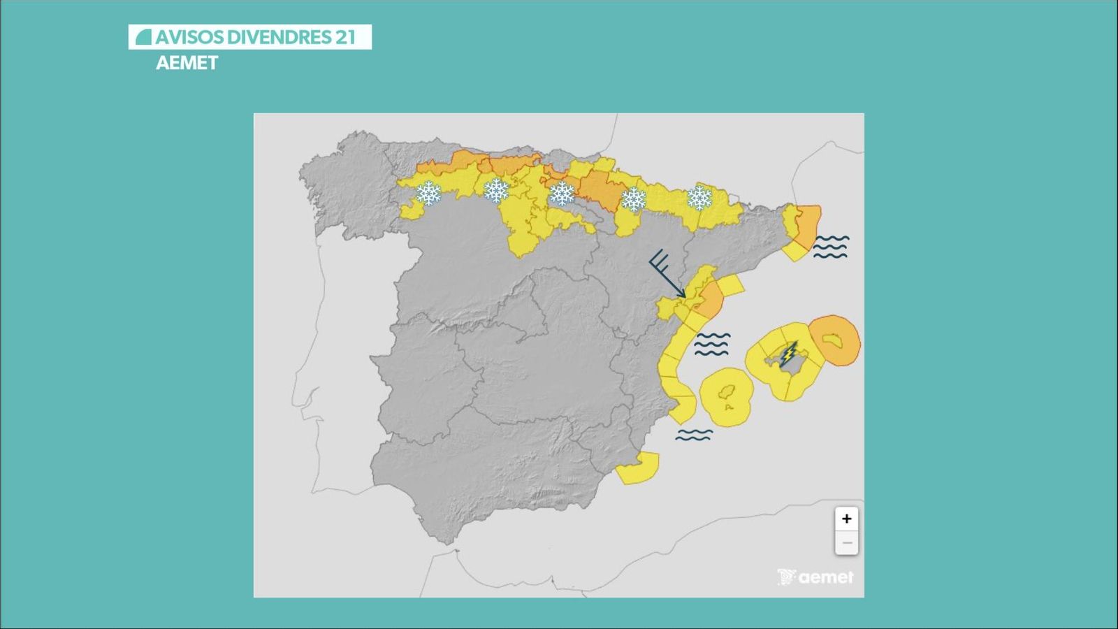 Arriba el fred amb vent de mestral