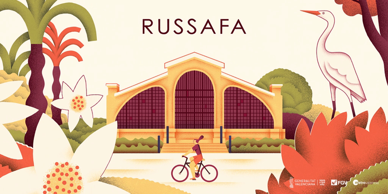 Imtge de la parada Russafa, elaborada per Mar Hernández 'Malota'