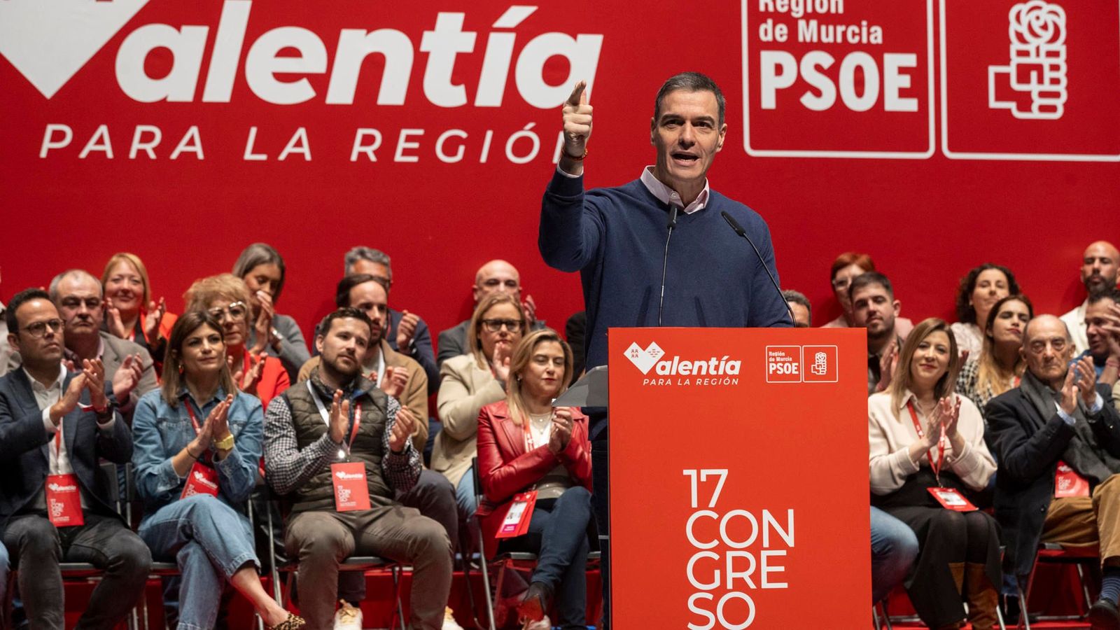 Sánchez tanca el congrés regional del PSOE de Múrcia