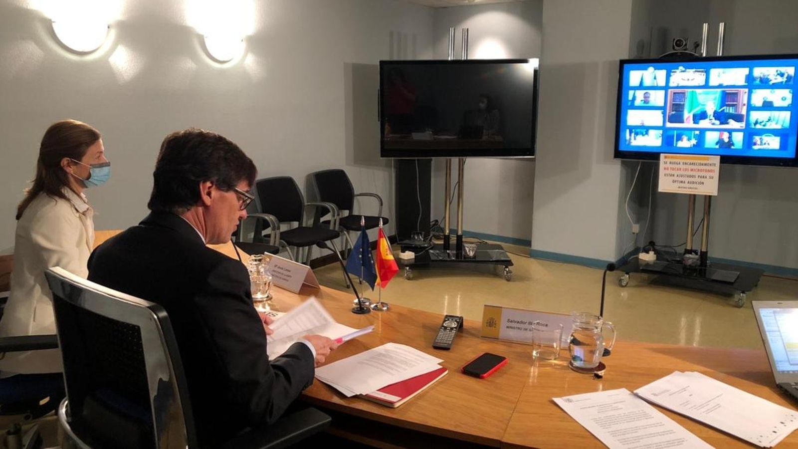 El ministre Salvador Illa ha participat en la reunió informal de ministres de Sanitat de la Unió Europea