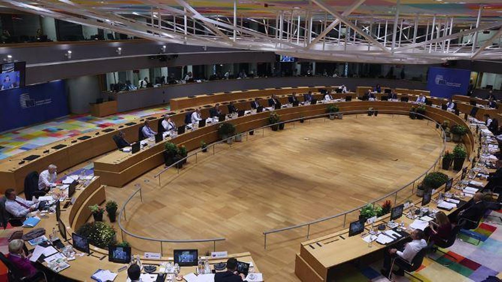 Imatge d'arxiu de l'última reunió de líders i caps d'Estat de la Unió Europea