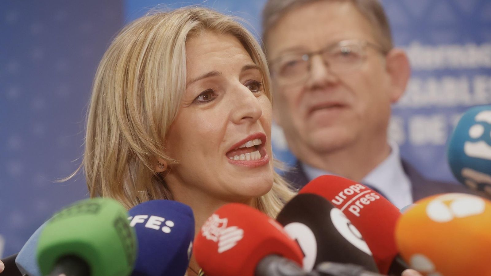 La vicepresidenta segona del govern espanyol, Yolanda Díaz, aquest divendres a València