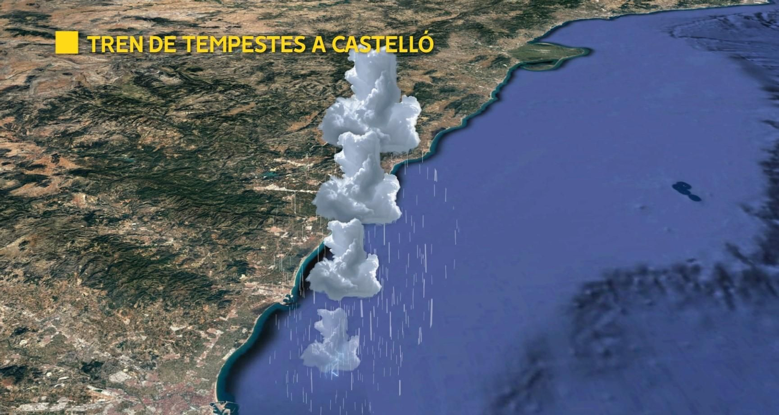 Tren de tempestes de la matinada de divendres 26