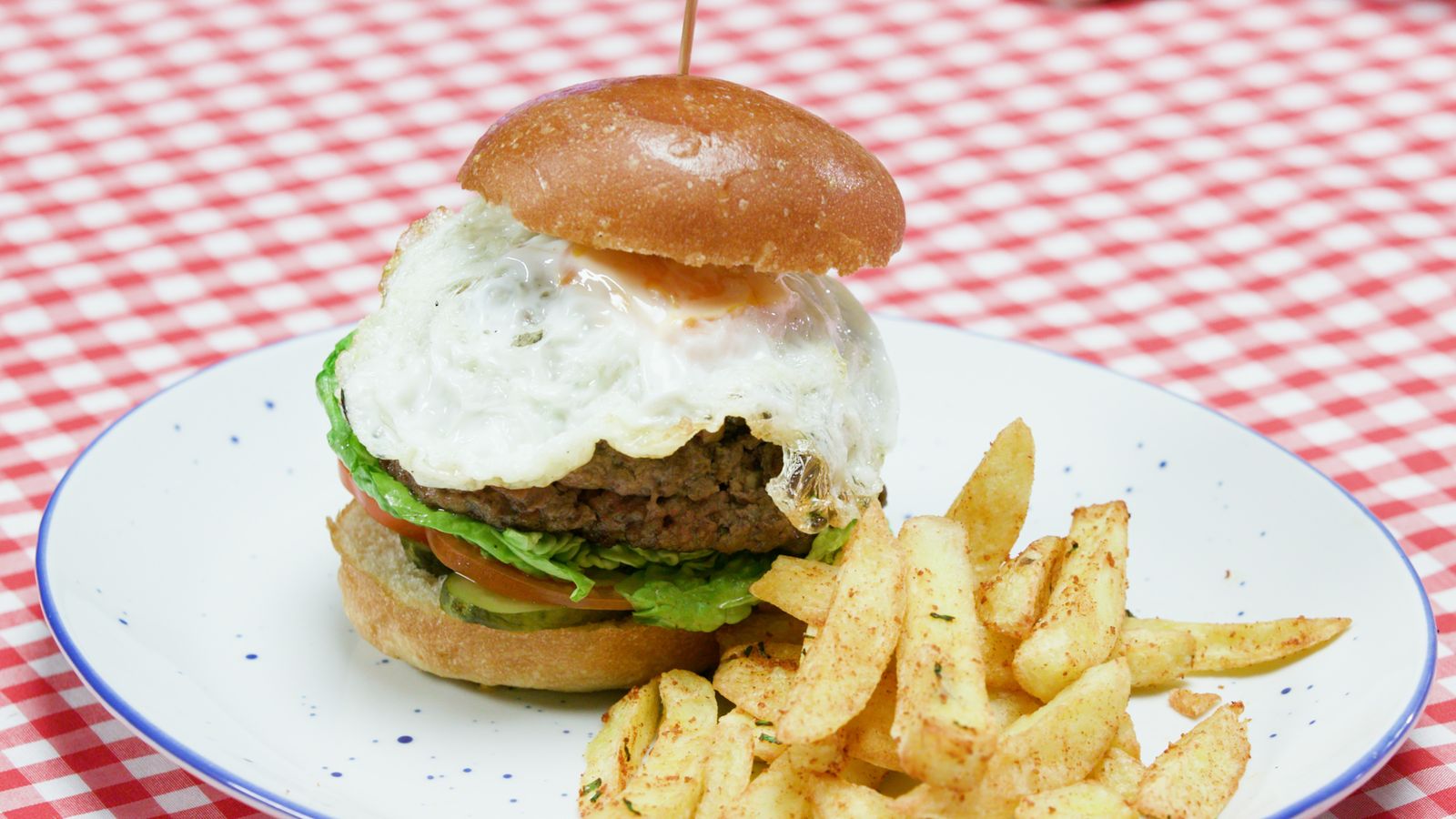 Hamburguesa farcida de formatge