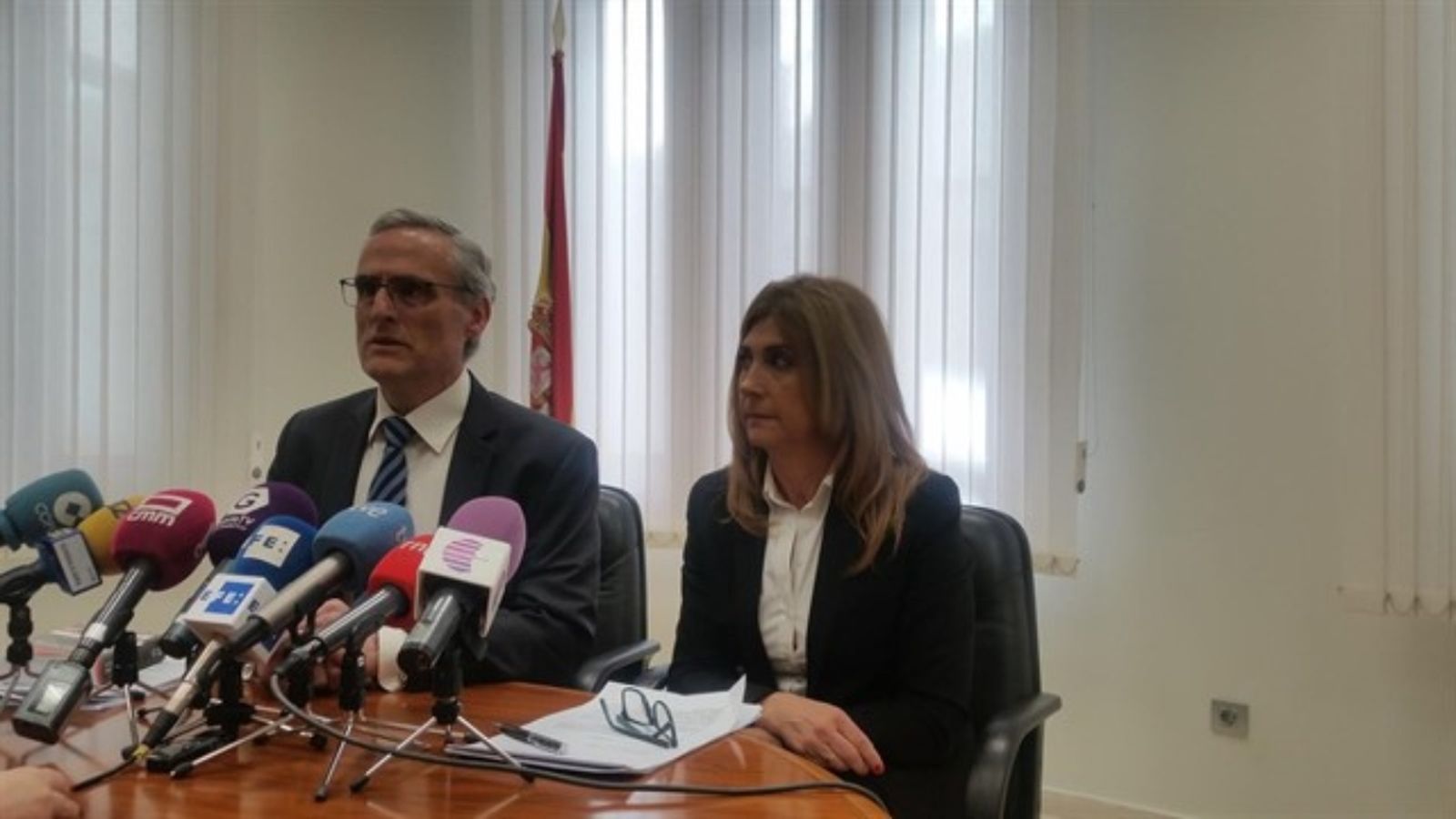 La magistrada en una roda de premsa