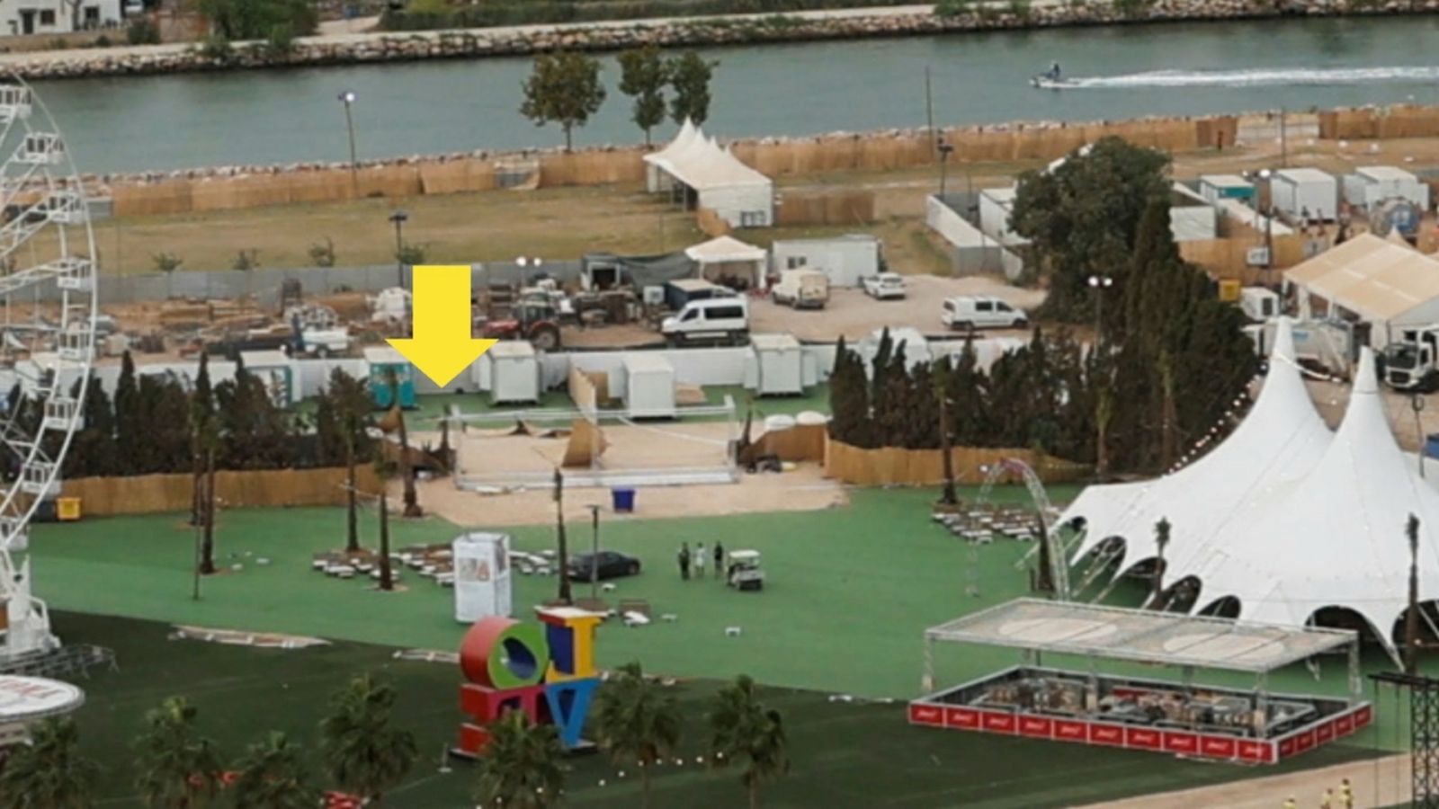 L'escenari no va ser el lloc de la mort del jove de 22 anys