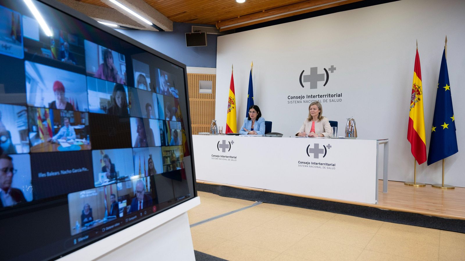 La Ministra de Sanitat durant la reunió del Consell Interterritorial de Salut